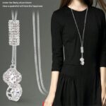 Collar Para Dama Trébol De Cuatro Hojas Rose Color Plata