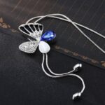 Collar Para Dama Mariposa Azul Lucky