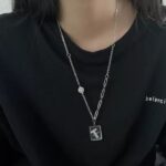 Collar Letras Acero De Titanio