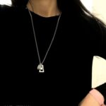 Collar Geometría Acero De Titanio