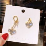 Aretes de Corazón con Brillitos
