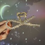 Prensa Para Pelo Dorada con Brillos