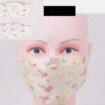 Mascarilla Blanca Con Corazones 4708036780444