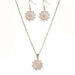 Juego De Collar Con Aretes 4836442735518 Dorado