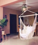 Silla Hamaca De Tela Blanca 4211454152946
