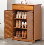 Zapatero De Madera 2 Puertas Con Gaveta Madera - Image 2