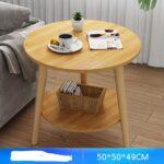 Mesa De Centro Madera Redonda 50X49Cm