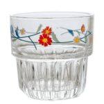 Vaso De Vidrio Flor Roja 300Ml