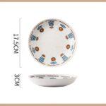 Plato De Porcelana Flor Roja 7¨