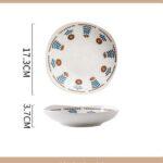 Plato De Porcelana Flor Roja 7¨Cuadrado Hondo