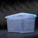 Juego De 3 Cajas Organizadoras Plasticas #5 #6 #7 Azul