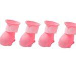 Zapatos Para Mascotas De Hule M Rosado