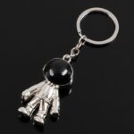 Llavero Astronauta Plata De Acero 4689445379353