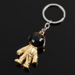 Llavero Astronauta Gold De Acero 4689445379354