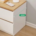 Mesa Noche Blanco Con 1 Gaveta 40*30*41Cm De Melamina 4856080861378 - Image 2