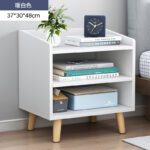 Mesa Noche Blanco 2 Compartimentos 37*30*48Cm De Melamina 4899963636095