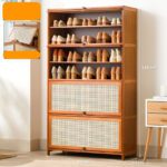 Zapatero De Bambu 9 Niveles 80Cm Purtas Ventilables De Bambu 4977217126900