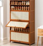 Zapatero De Bambu 9 Niveles 80Cm Purtas Ventilables De Bambu 4977217126900 - Image 2