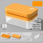 Caja De Hielo De Presión Tapa Naranja De El Plastico 4983644509635