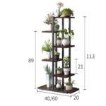 Macetero Melamina Y Metalica Negro 6 Niveles 40Cm De Melamina 5063587462189 - Image 4