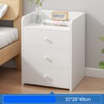 Mesa Noche Blanco Melamina 3 Niveles 33*26*48Cm De Melamina 5070432307495