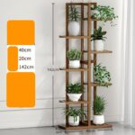 MACETERO DE BAMBU 7 NIVELES CAFÉ