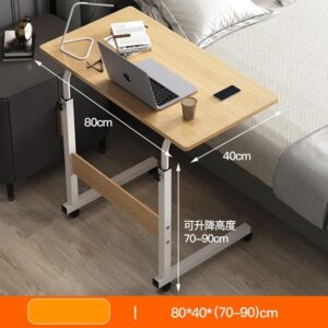 Mesa Ajustable Estructura Metalica Con Sobre Melamina 80X40Cm