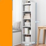 LIBRERO DE MELAMINA 33X30X152CM BLANCO