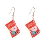 Aretes Navidad Rojo Santa Claus