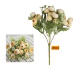 Ramo de 15 rosas blancas y amarillo 28cm