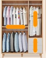 Ropero melamina verde 120x45x180cm - Image 2