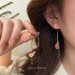Aretes de Navidad Santa