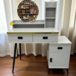 823 Tocador Melamina 80X40X160Cm Espejo LED