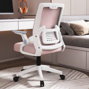 Silla Ejecutiva Mesh Reclinable Blanco/Rosa YT-588