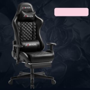 Silla Gaming Cuerina Brazos Ajustables Reposapies Negro YT-1207