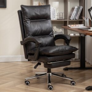 Silla Ejecutiva Cuerina Reposapies Negro YT-515