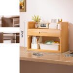 LIBRERO DE BAMBU 50X20X39CM 2 NIVELES