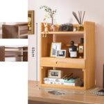 LIBRERO DE BAMBU 50X20X65CM 3 NIVELES