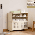 ZAPATERO DE BAMBU BEIGE 5 NIVELES 80X32X73CM