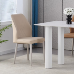 Silla De Comedor Metal Cuero Sintético - Image 3