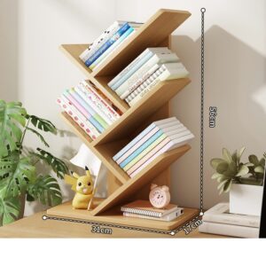 Organizador de Escritorio con Forma de Árbol - Bambú - 55x18 cm - 5 niveles, color natural