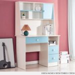 Mesa De Escritorio Melamina 1077 Azul