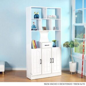 Librero Melamina Blanco GD-03