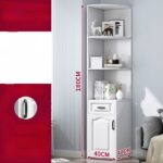 Gabinete De Esquina Melamina Gran Capacidad Blanco