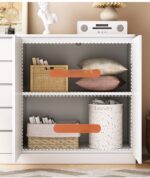 Cómoda Blanco Cálido Melamina 100cm 40cm 111cm 5 Cajones - Image 2