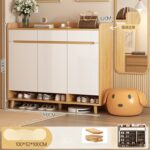 Zapatero Madera Blanco Melamina 100cm 32cm 100cm Gran Capacidad