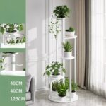 Macetero Metal 4 Niveles Blanco