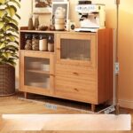 Mueble De Comedor Melamina Puertas Corredizas Cerezo - Image 4