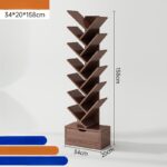 Estante Decorativo Cedro Melamina 158cm Forma Arbol