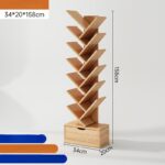 Estante Decorativo Cedro Melamina 158cm Forma Arbol